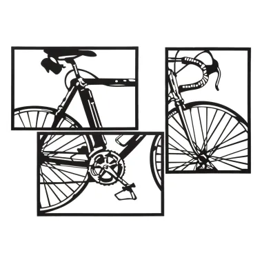 Panel ścienny Bike Set 3 szt. 40x1,3x60 cm (pojedynczy)
